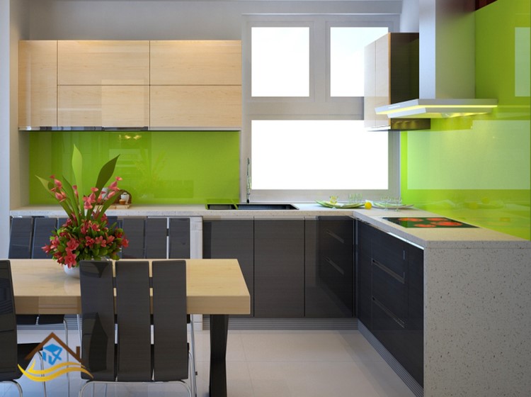 TỦ BẾP ACRYLIC - NC11